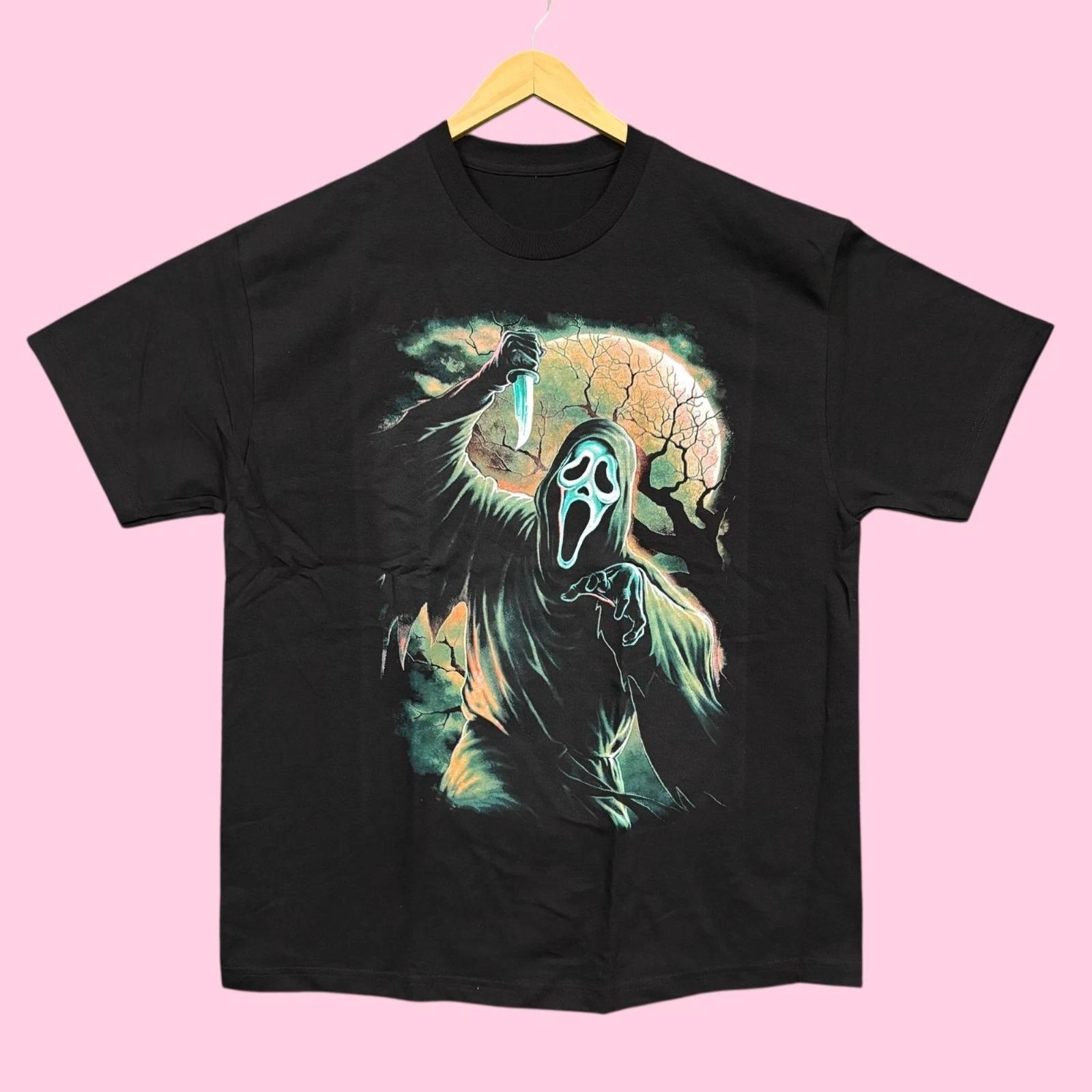 Scream Ghostface Full Moon Slasher Horror Movie Poster Tee XL 2XL