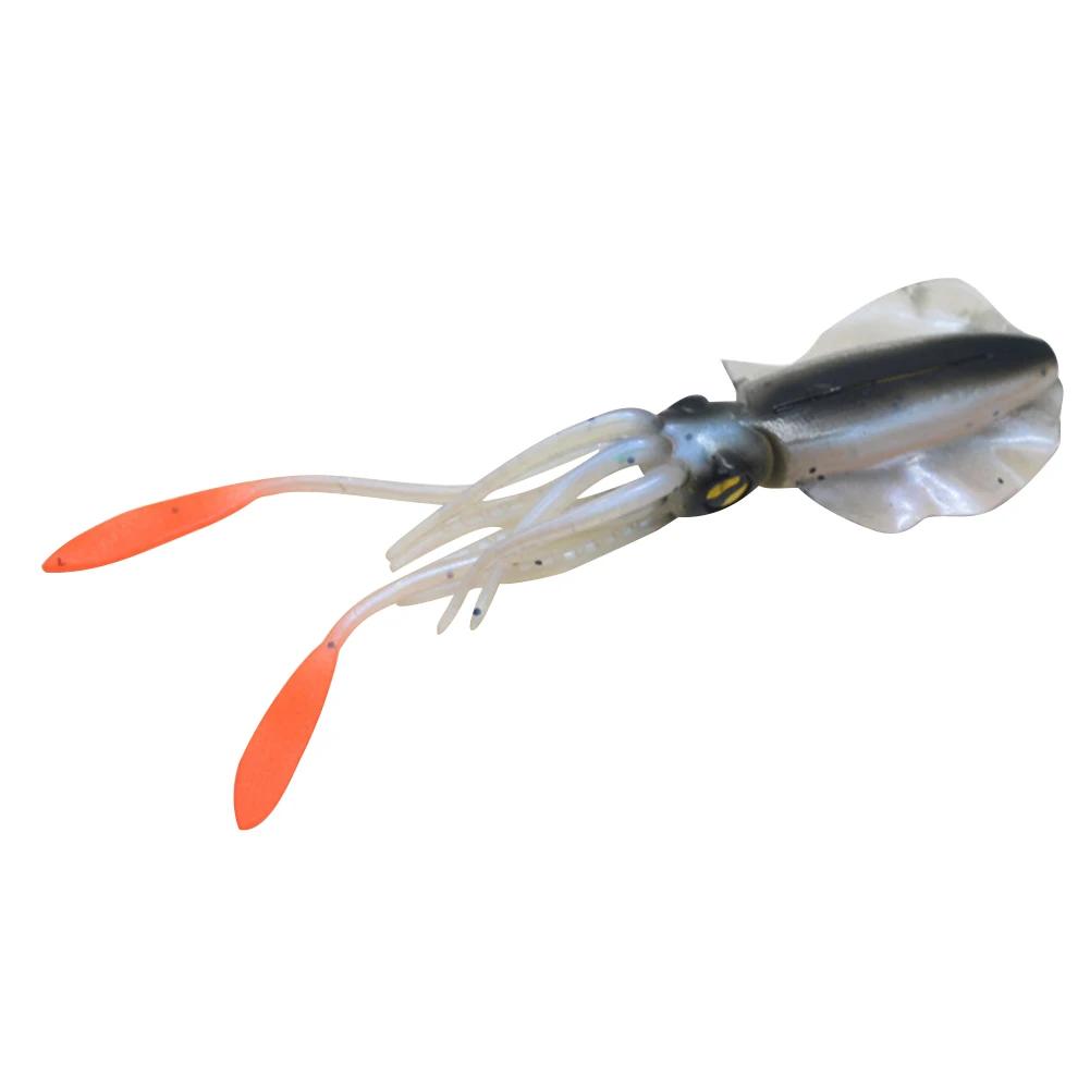 15cm 20g Silicone Soft Artificial Rubber Luminous/UV Squid Jig Fishing Lures For Sea Fishing Trolling Wobbler Bait Fishing Tackl