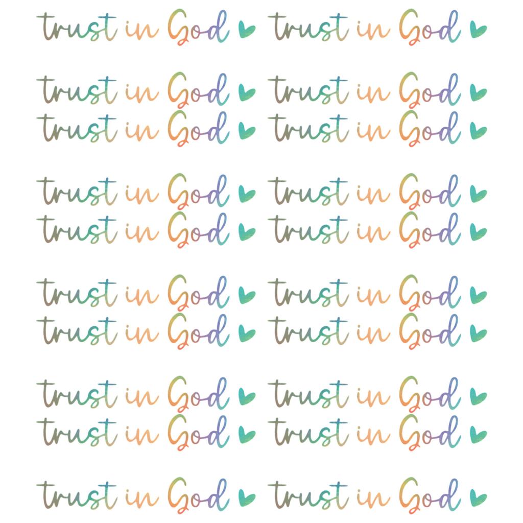 Reflect Your Faith Trust in God Decals Motivational Vehicle Decals Removable & Vibrant Reflection set for Car Rearviews