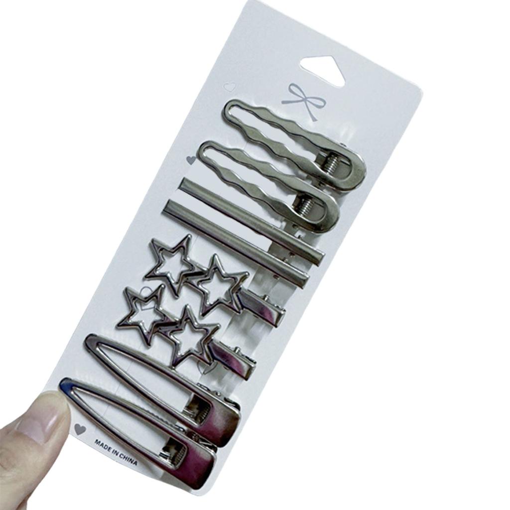 8 Pezzi Fermagli Metallici per Capelli da Donna Fermagli Brillanti con Strass per Styling Frange Laterali Accessori Quotidiani da Festa