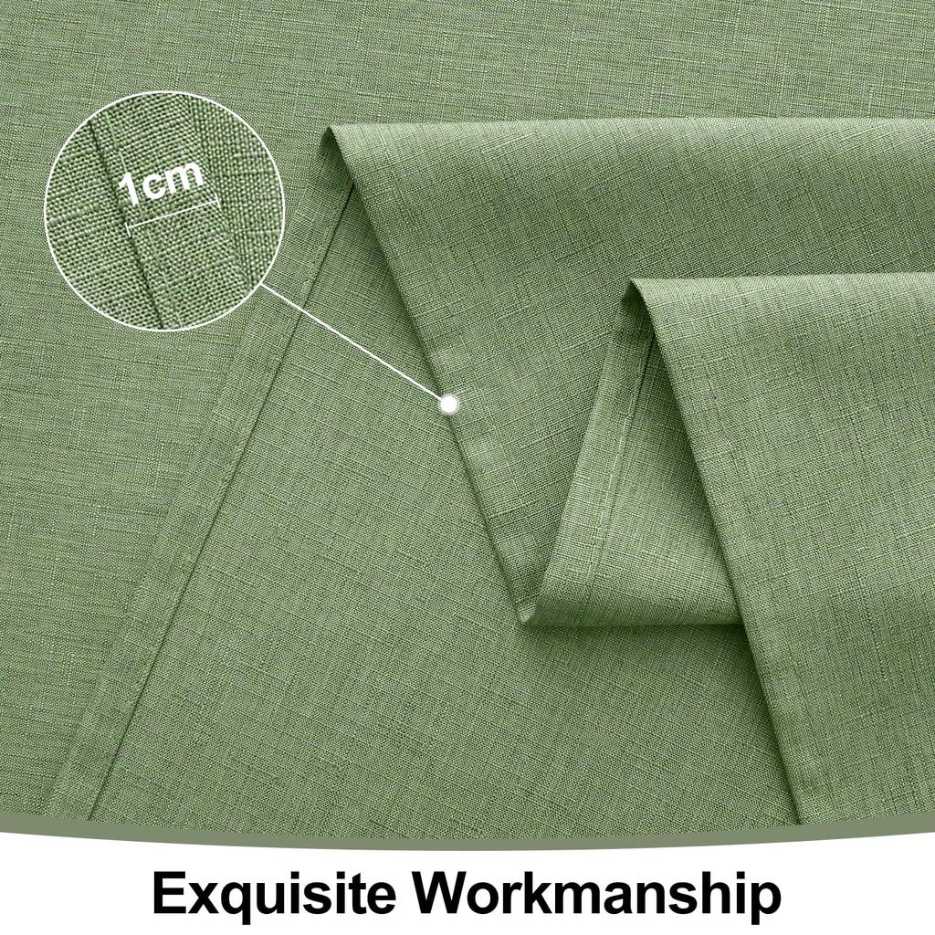 Olanly Waterproof Wipeable Fabric Tablecloth Washable Table Cover For Kitchen Dining Rectangle Tablecloth Faux Linen Table Cloth