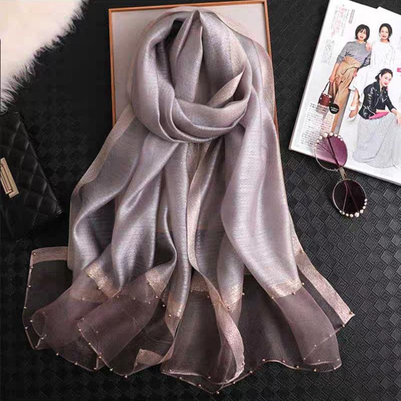 

Meier Silk scarf - women s versatile mulberry silk scarf for spring, autumn, and winter - long scarf, perfect for gifting 70*190cm