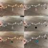 Sparkling Rhinestones Tassels Headbands with Leaf and Teardrop Design for Women Adjustable Size Lightweight Hair Accessory
