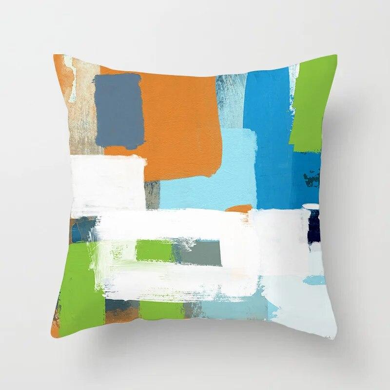 45x45cm Modern Abstract Striped Geometric Cushion Cover Throw Pillow  For Living Room Sofa Office Seat Bed Home Decor