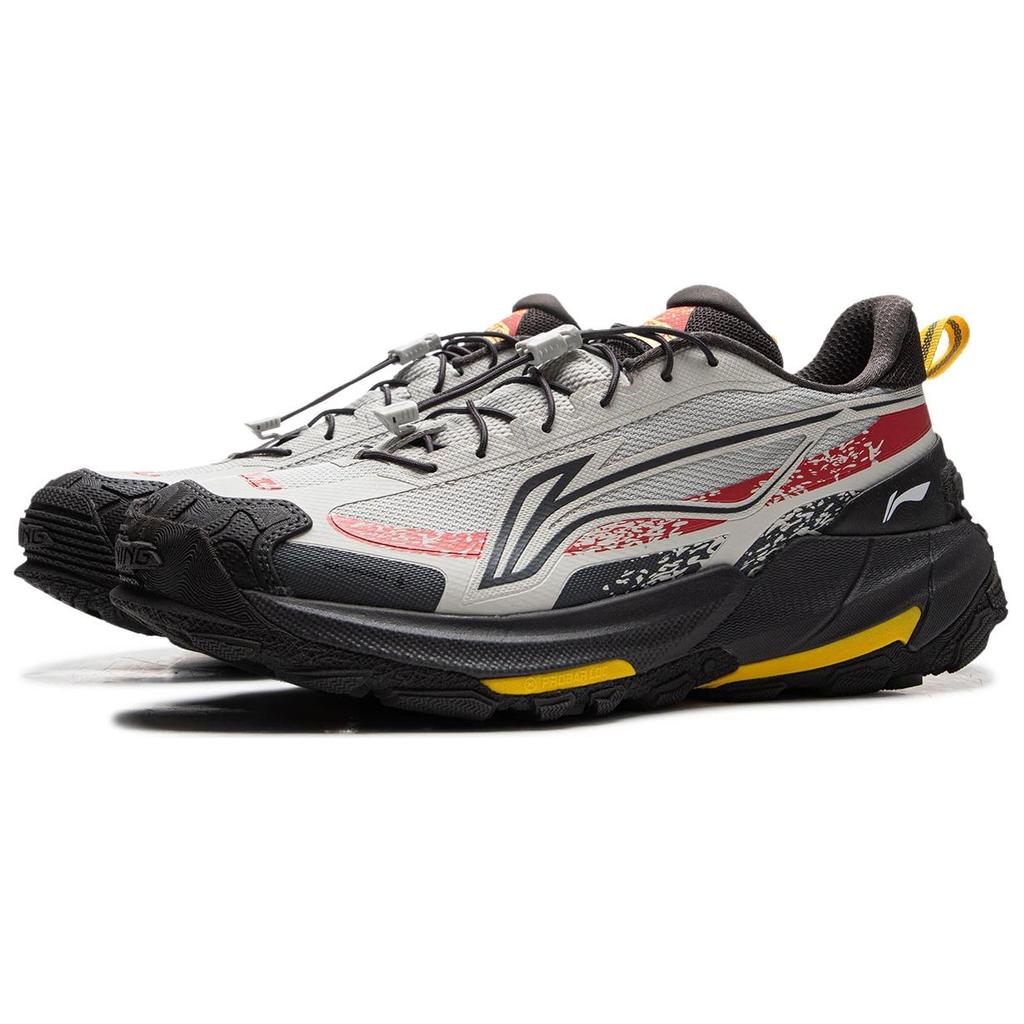 Li-Ning Yijie 2.0 Stabilita Voděodolné Tlumení nárazů Protiskluzové Odolné Podpora Nízký svršek Outdoorové Turistické Boty Unisex Turistické Boty Limetková AHTU005-4
