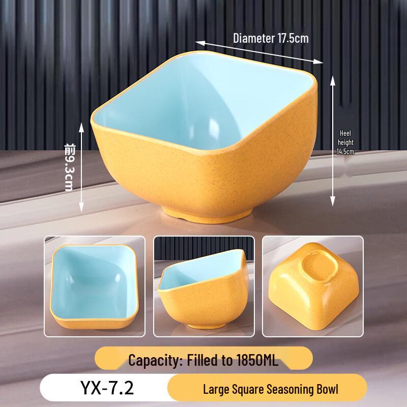 LIEI Square Plastic Condiment Bowls