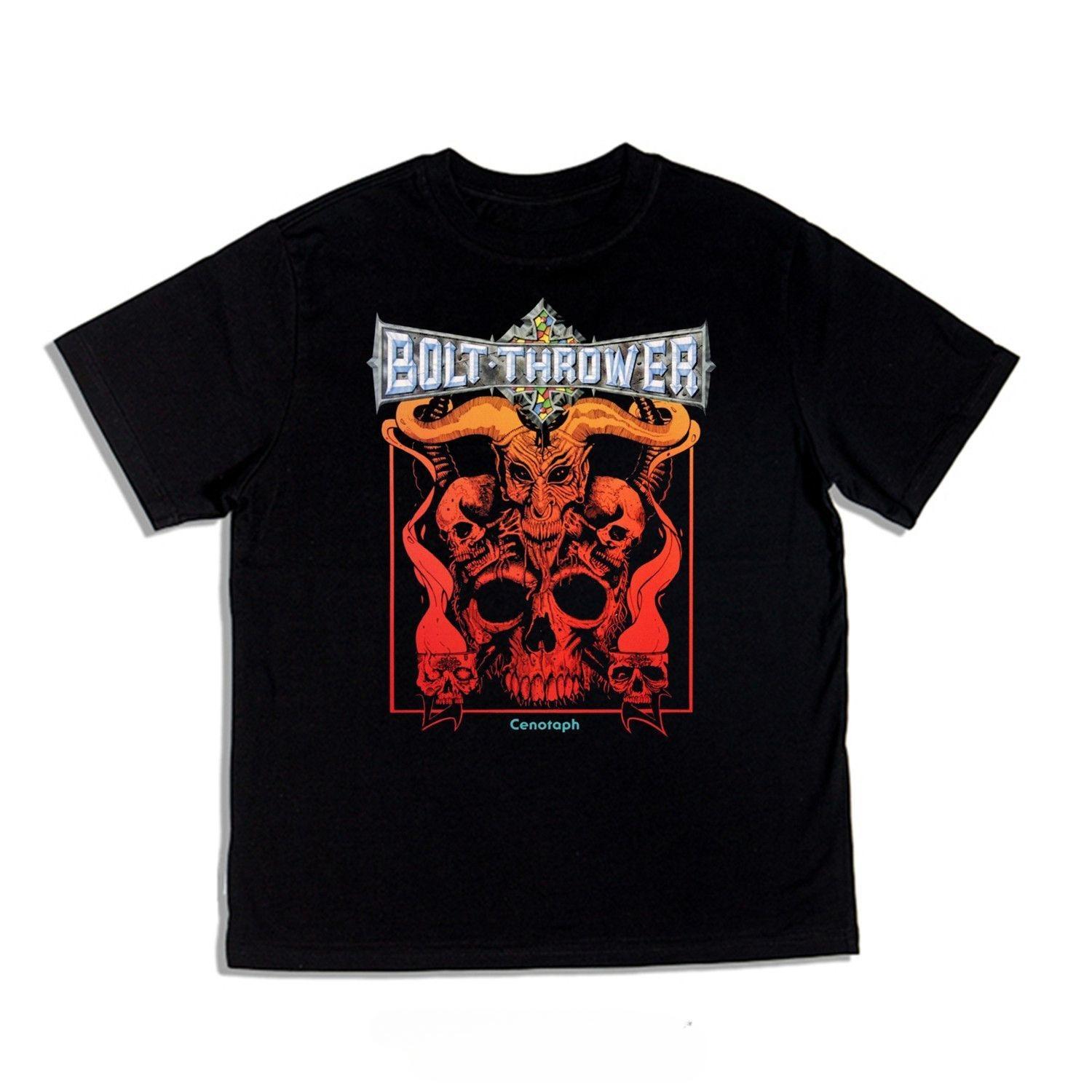 British Death Metal Rock Band Bolt Throwers Album Print Loose Tshirt Shortsleeved for Both Men and Women M