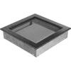Vent Cover 22x22 Black and Silver