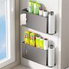 Multipurpose Cupboard Door Organiser Self Adhesive Storage Solution for Plastic Wrap and Foil Rolls Wall Mounted Box