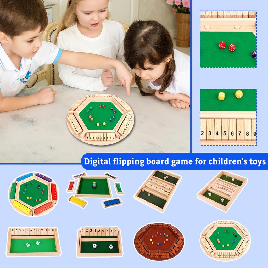 Number Flip Card Children's Toy Board Game Drinking Game Props Educational Party Leisure Entertainment