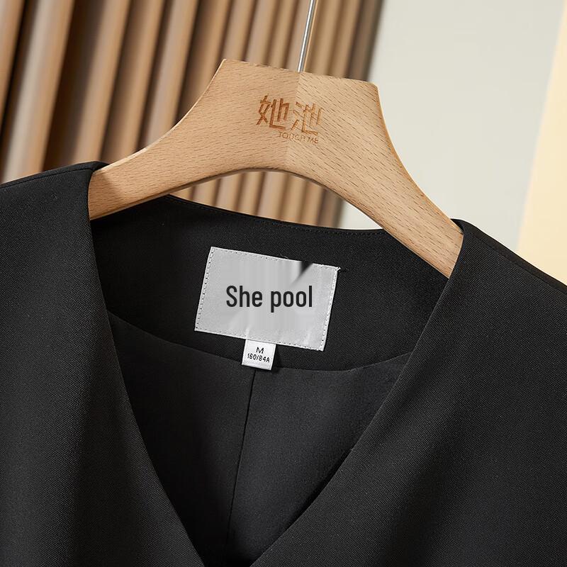 Women's V-Neck Single-Breasted Short Suit Vest