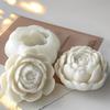 Cake Molds Silicone Lotus Candle Mold 3D Flower Resin Rose Candle Mold DIY Handmade Gypsum Craft Peony Candle Mold Candle Making