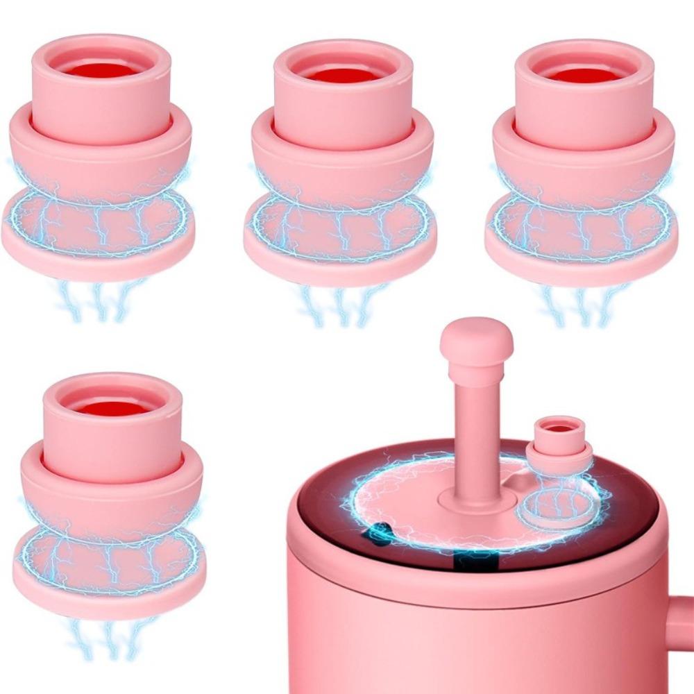 Portable Magnetic Suction Straw Cap Drinking Dust Plugs Tips Cover Reusable Silicone Straw Caps Water Bottle Accessories