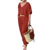 2024 Women's Loose V-Neck Multicolor Sportswear Set for Spring/Summer