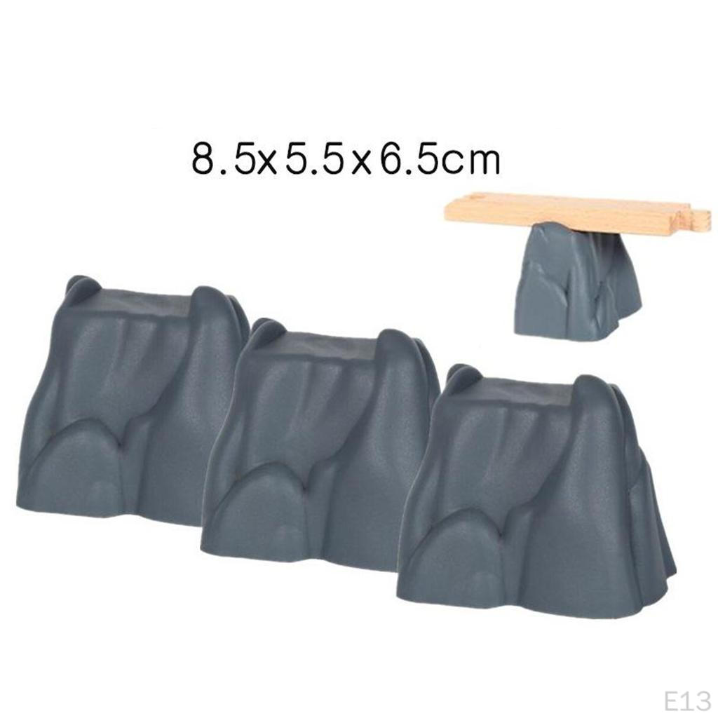 3 Pack Universal Train Bridge Piers Railway Compatible All Major Brands
