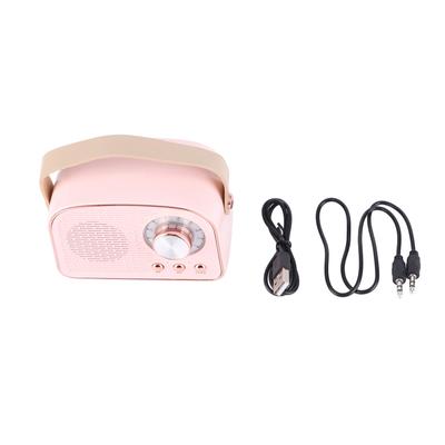Retro Bluetooth reproduktor BT 5.0 Typ C Vintage Přenosný Bezdrátový Bluetooth reproduktor pro Kuchyňský Stůl