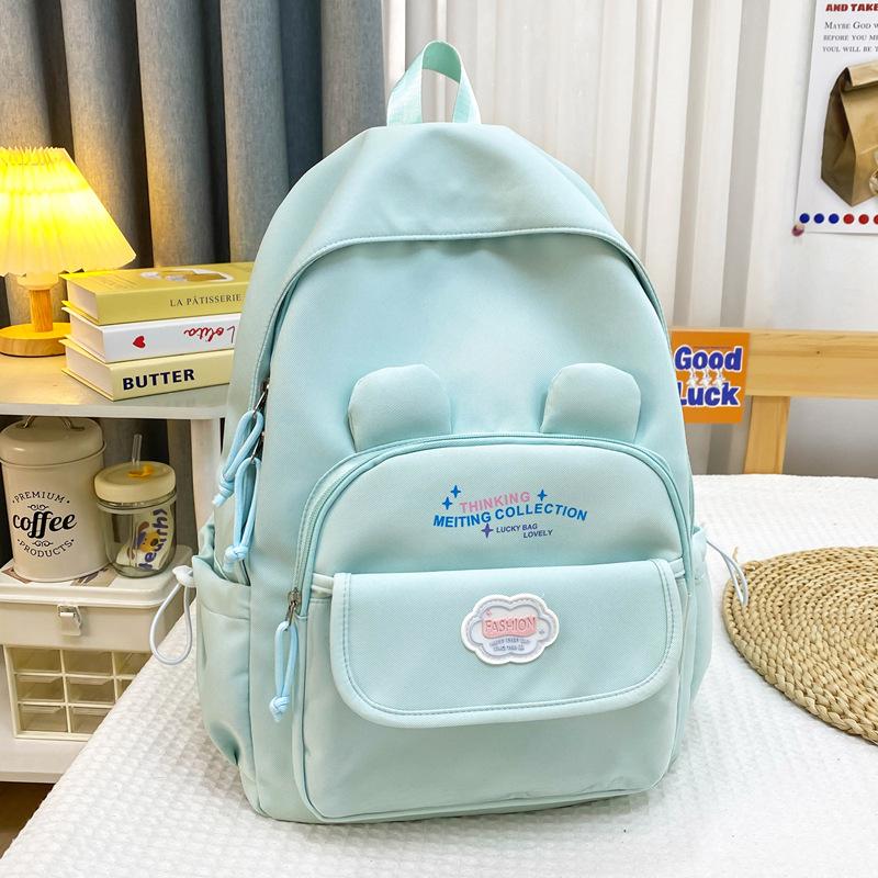 High-value college style, fresh and sweet, high-capacity backpack for primary and secondary school students