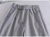 2025 Fashionable Plaid Girls' Mosquito-Proof Lace Trim Pants: Spring/Summer/Autumn Casual Straight Leg