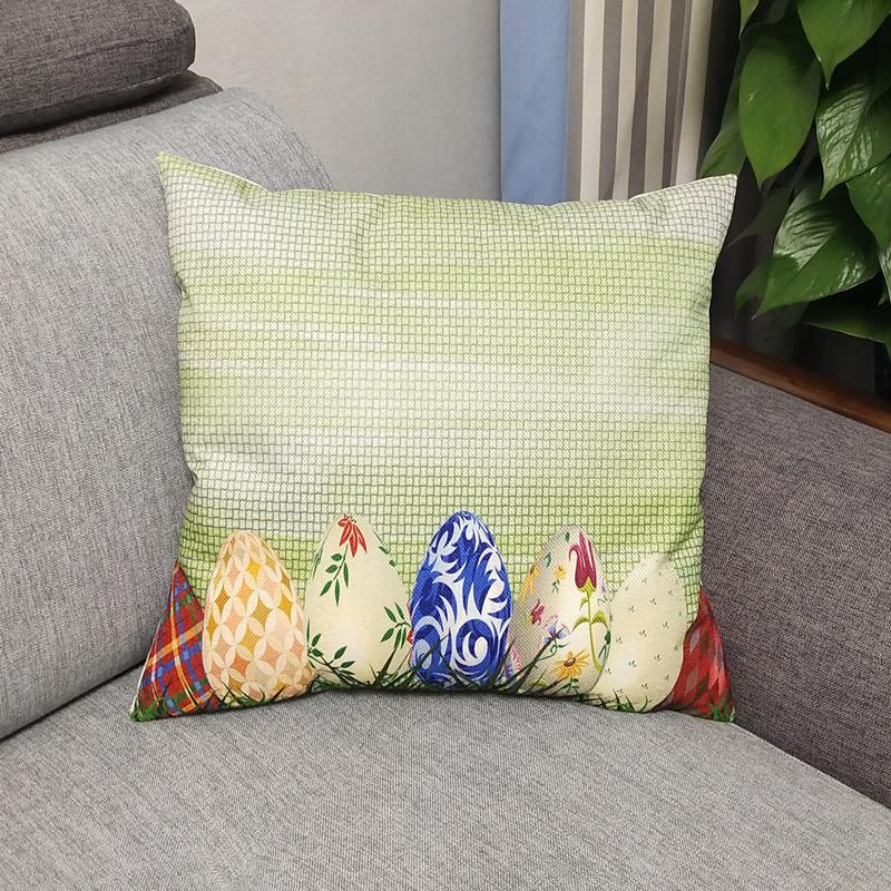 Nordic Simple Green Plant Pillow Cushion Office Sofa Pillow Pastoral Flowers and Plants Ins Style