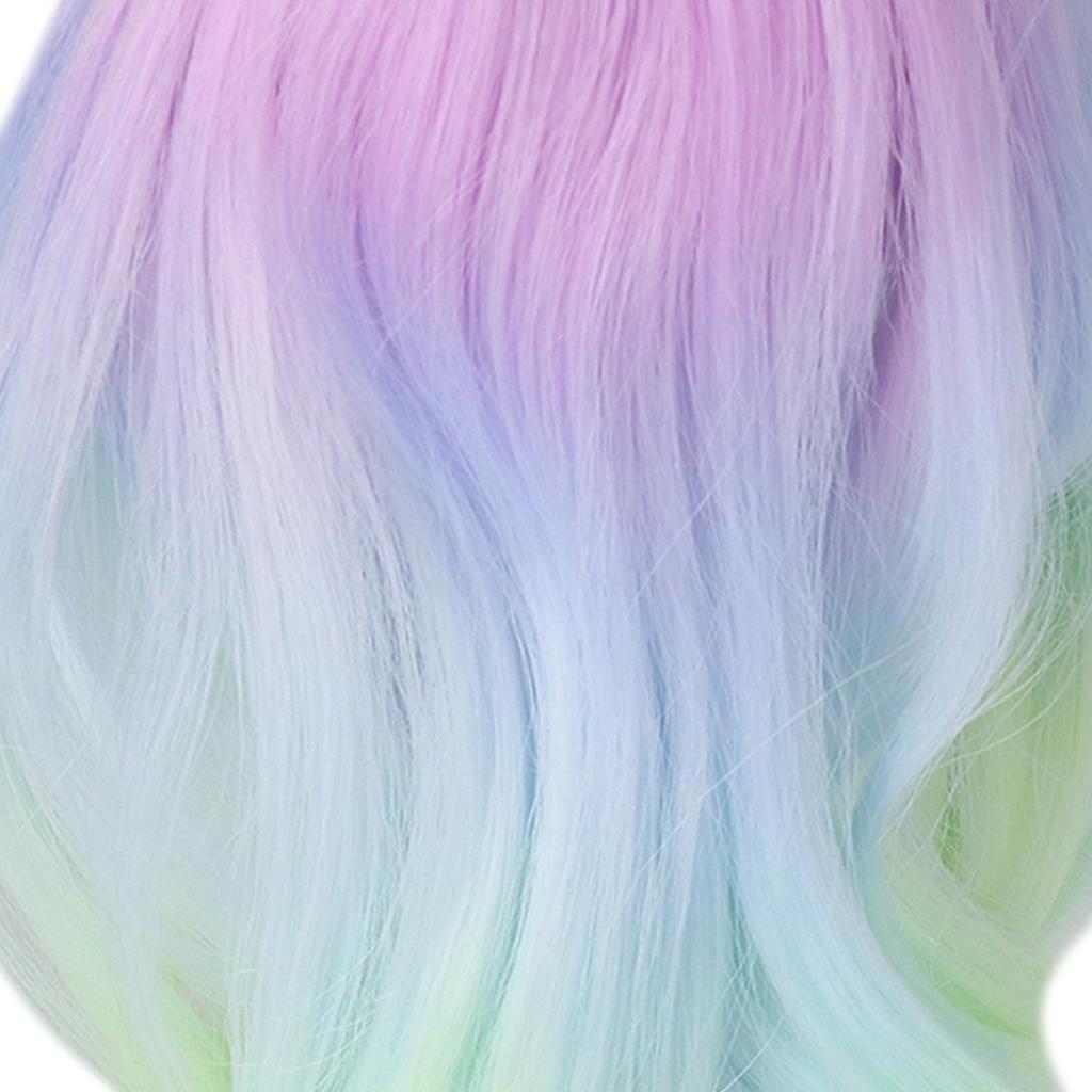 Joint Doll Wig Gradient Color High Simulation Soft Supple 1:3 Doll Wig for 21‑24cm Head Circumference Dolls