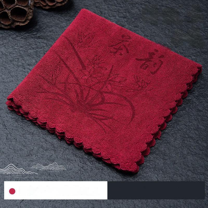 GIANXI Tea Towel Thickened Absorbent Cleaning Cloth Seamless Tea Set Mat Super Soft Absorbent Tea Towel Cotton