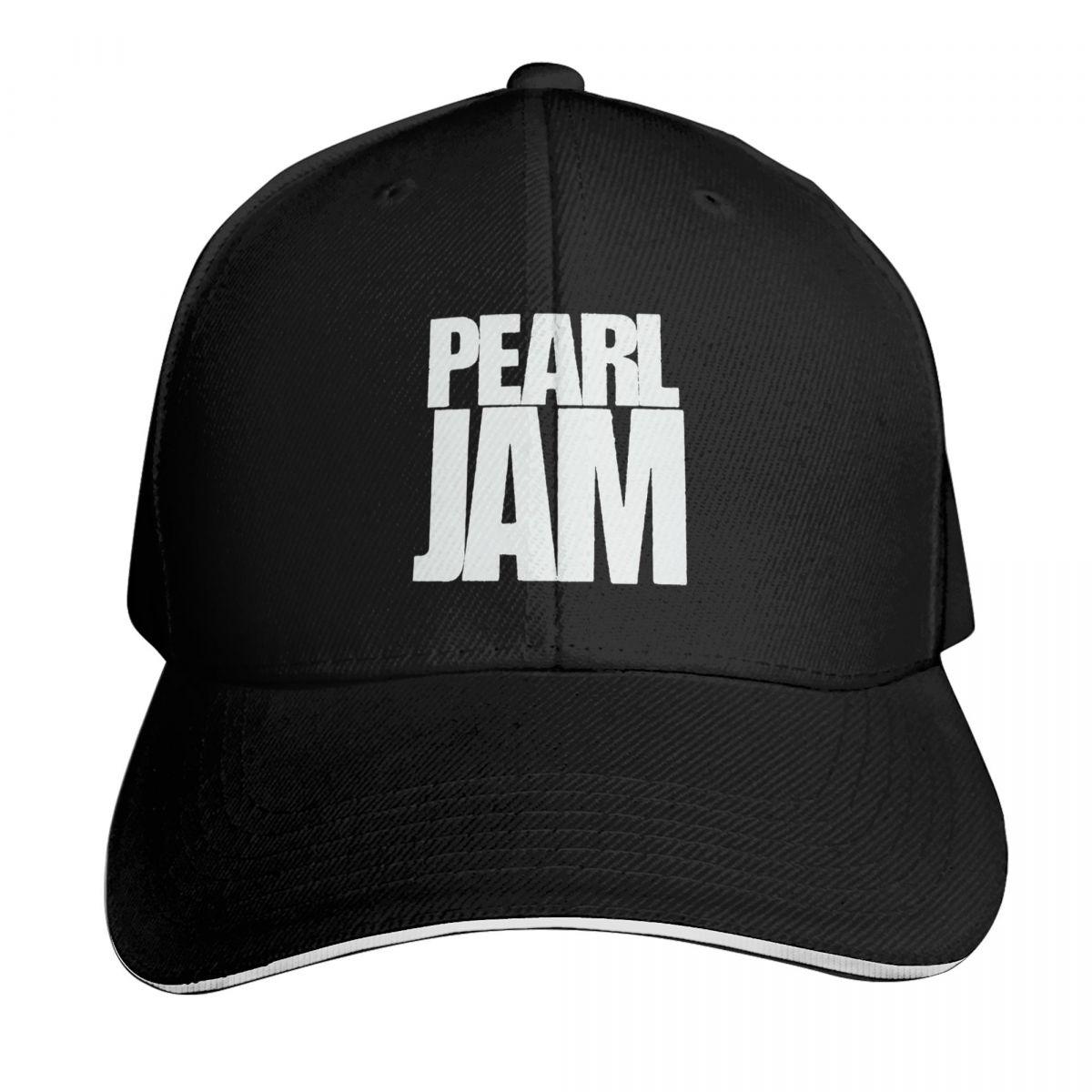 

Pearls Jams Logo American Rock Band Cap Fashion Casual Baseball Caps Adjustable Hat Hip Hop Summer Unisex Baseball Hats One Size