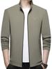Stylish Stand-Up Collar Jacket for Middle-Aged Men - 2026 Spring Korean Business Casual