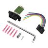 Heater Motor Blower Fan Resistor 13248240 with Harness Tool Kit Replacement for Opel Adam Corsa D