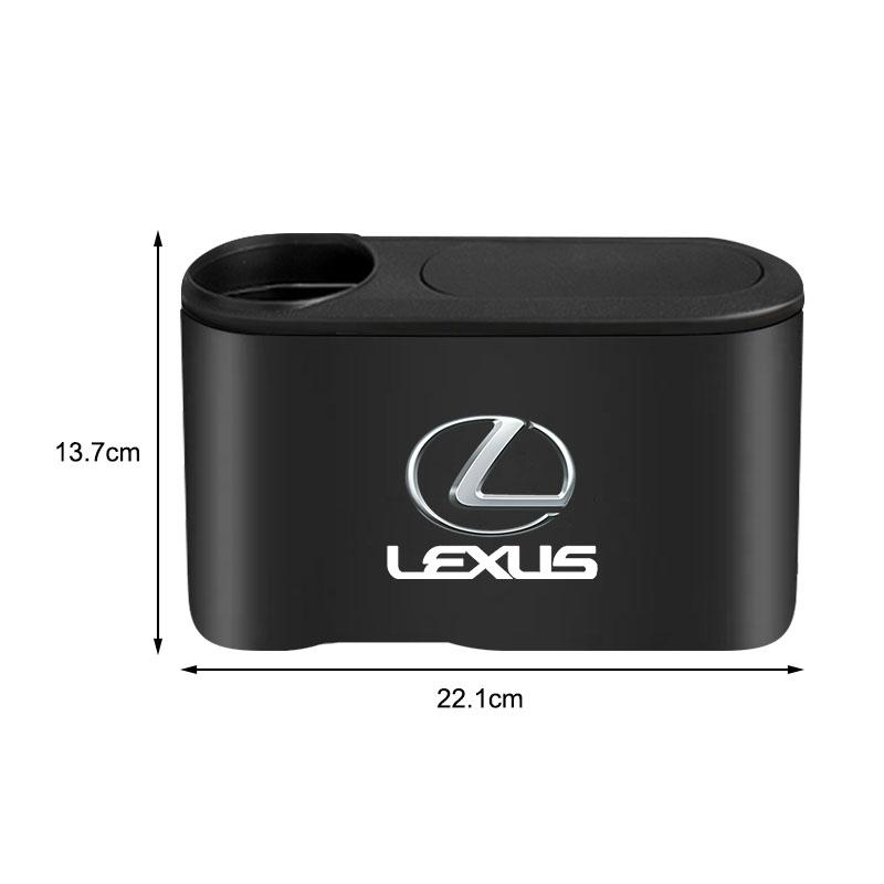 Interior Stickers Car Door Organizer Trash Can With Water Bottle Holder Trash Bin For Lexus CT200H IS250 RX300 RX350 RX450H GX46