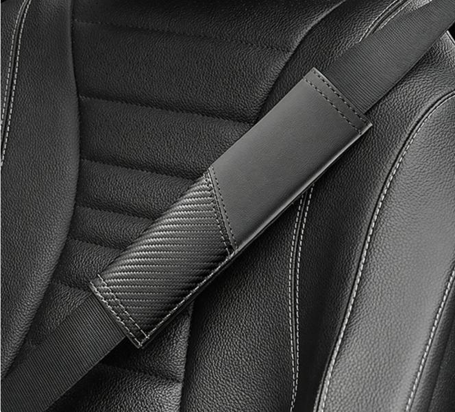 2Pcs/Set All Car Seat Belt Shoulder Pad Universal Shoulder Protector Leather Safety Belt Cover