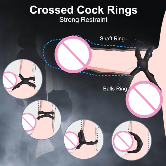 Yousheng Scrotum Ring Help Erection Easy to Clean Silicone Dick Delay Ejaculation Penis Sleeve for Men Gay