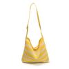 2025 New Niche Shoulder Bag High-end Fashion Striped Portable Messenger Versatile Tote Bag