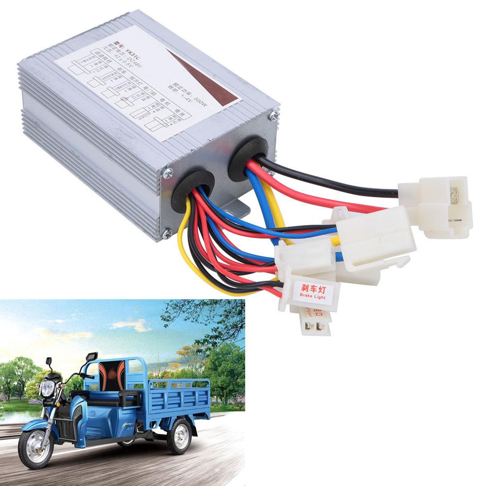 48V 800W Electric Brush Motor Controller DC Motor Speed Control for Electric Vehicle Scooter