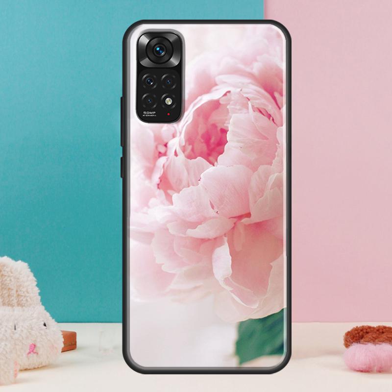 Peonies Beautiful Flower Case For Xiaomi Redmi Note 14 13 12 Pro 11 9 10 9S 10S 11S 12S Redmi 14C 13C 10C 12C Cover
