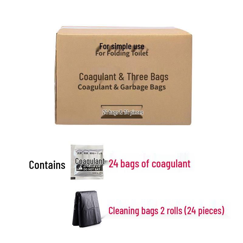 Folding Tent Supplies: Toilet Accessories & Trash Bag Solidifier