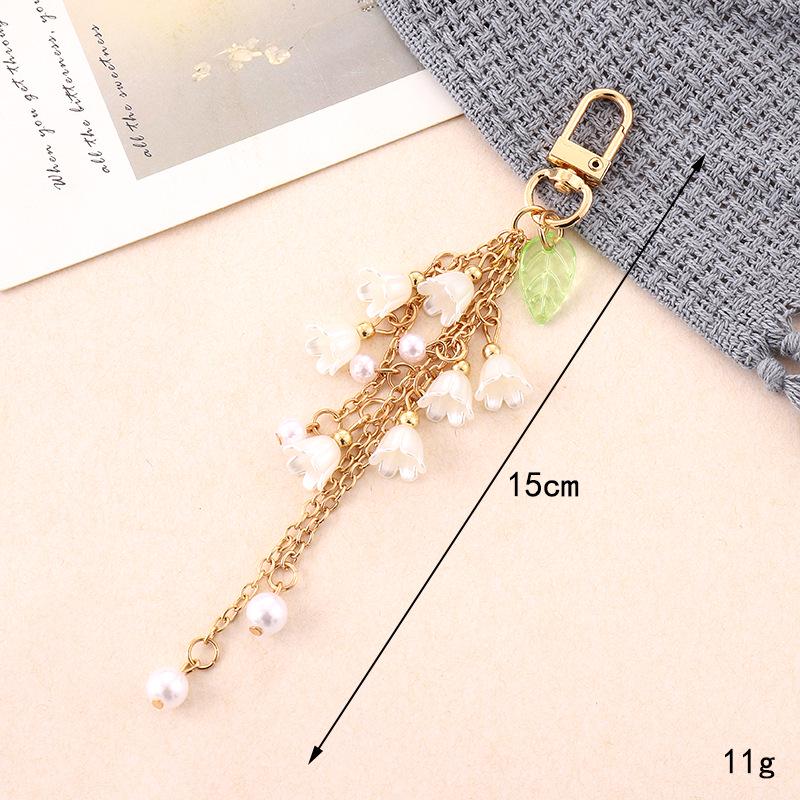 Handmade Colorful Bow Pendant Phone Case Keychain Lanyard Charm