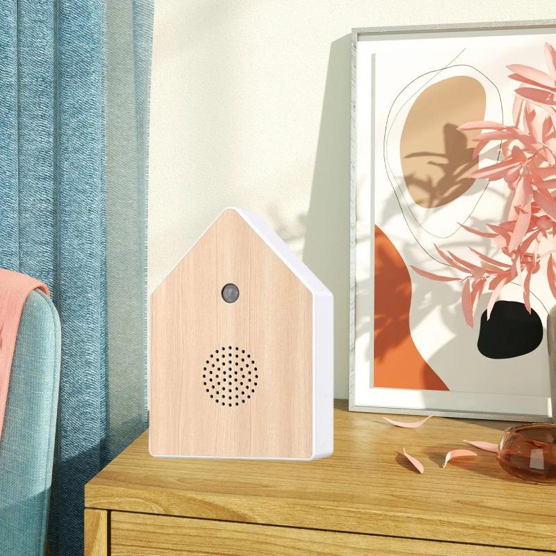 Bird Chirping Sound Box Realistic Audio Compact Decorative Bird Sound Machine Indoor Ambient Noise for Patio Outdoor Decor
