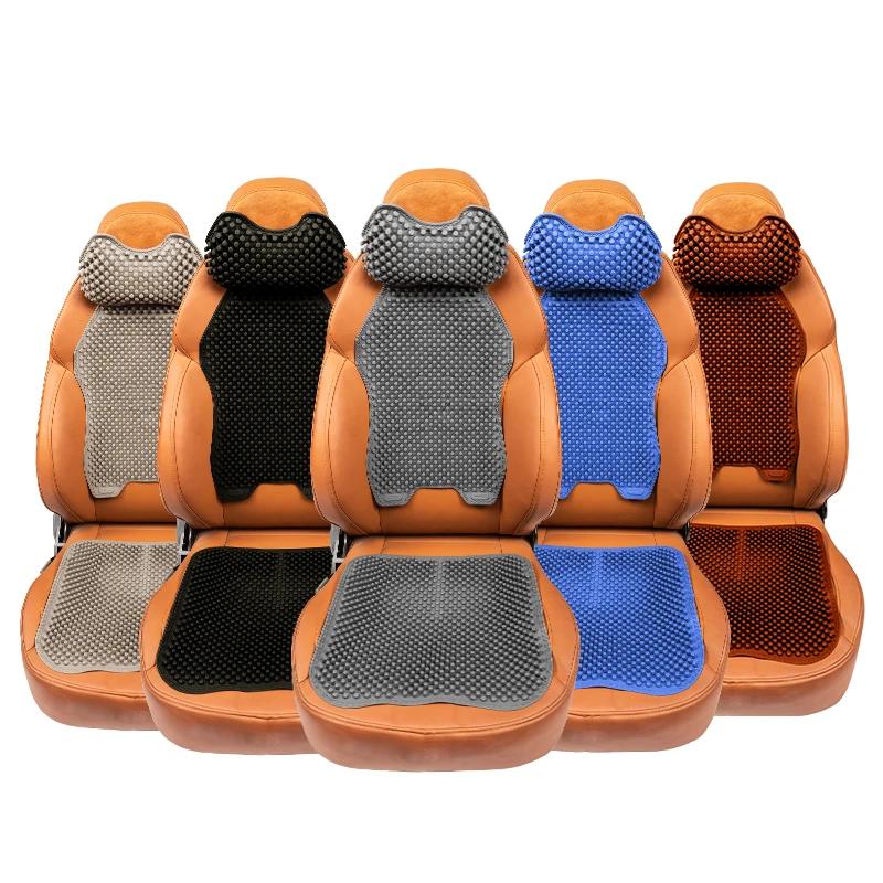 3-teiliges Set aus Autokissen, Autokissen, Silikon-Autokissen, druckreduzierende und bequeme Nackenschutz-Kopfstützen