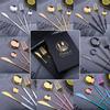 2PC/4PC Cutlery Set Stainless Steel Glossy Titanium Black Gold Cutlery Knife Fork Spoon Tea Spoon Set Kitchen Accessories