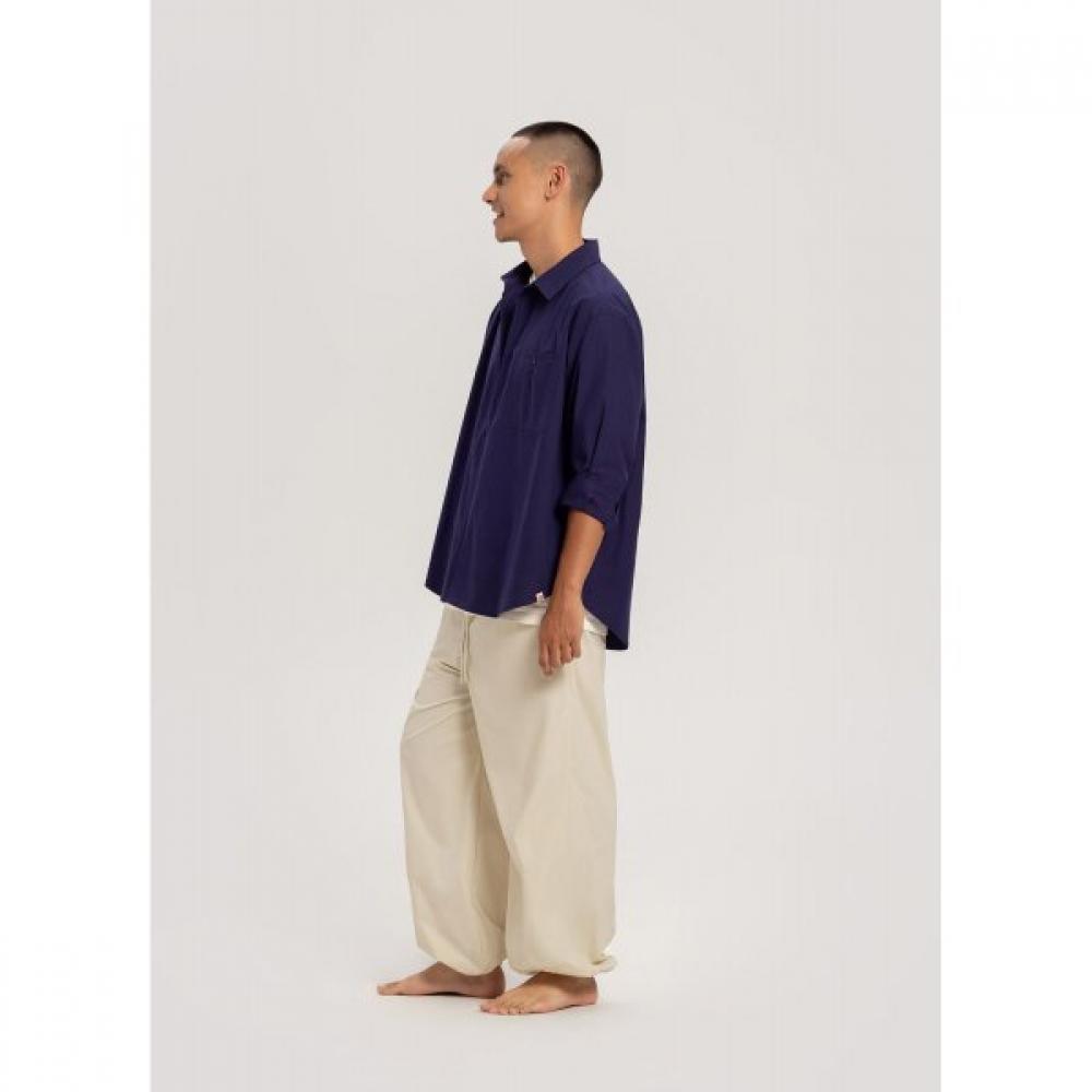 Budhi Mudra Diagonal Jogger Pants  Bone White  B61003apl44 V08 