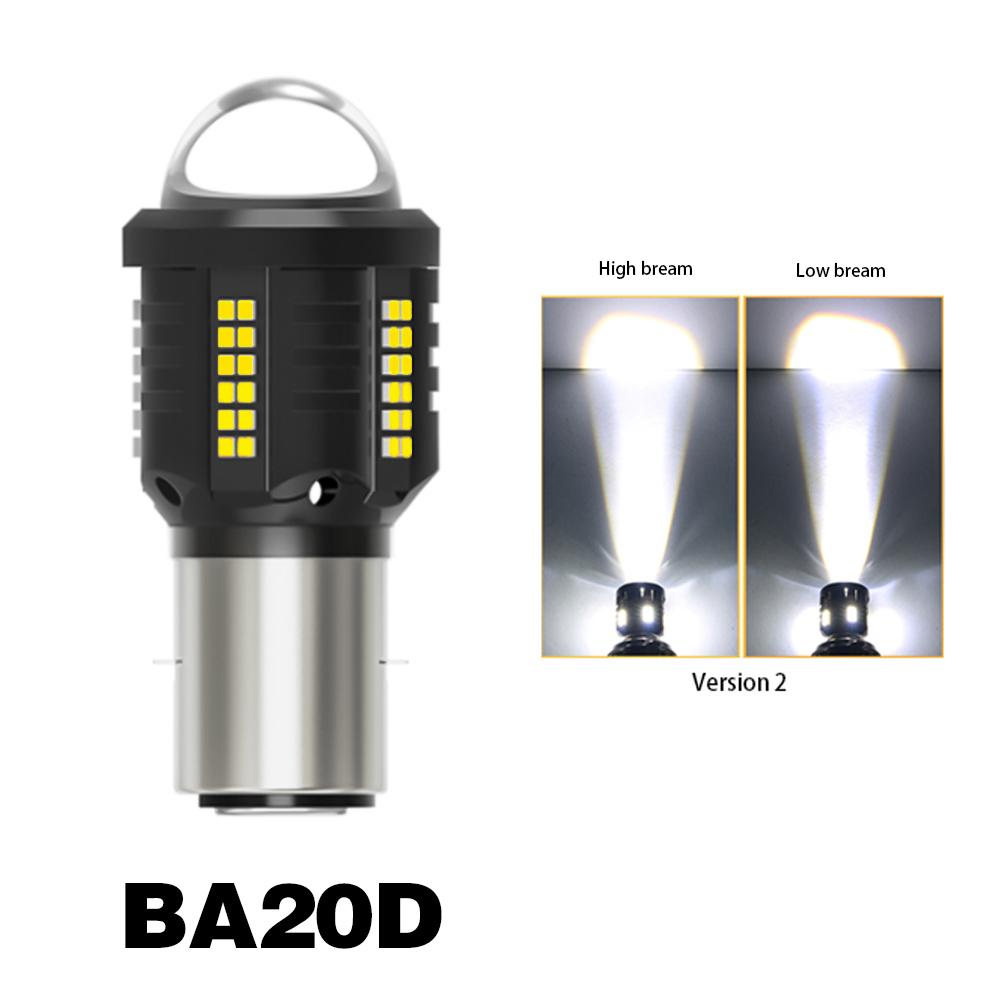 H4 Motorcycle Headlight BA20D H6 P15D H4 Led Bulbs High Power Canbus No Error Hi Lo Beam Motorcycle Accessories White 6000K 12V