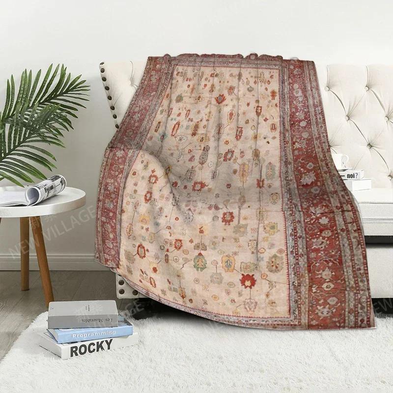 Plaid-Sofa für Kniedecken warme Winterbettdecke Überwurfdecke Dekor Boho warmes Fleece Nordisch Vintage Marokkanisch Weich und haarig