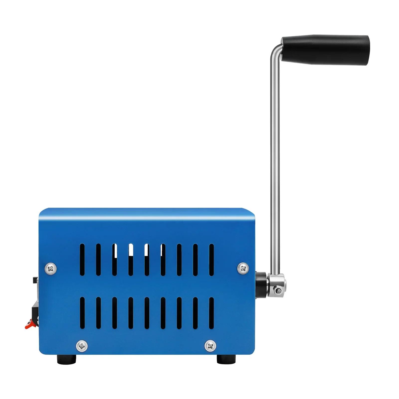 

Portable USB Manual Emergency Generators, Multifunction High Power 20W 28V, with handle, for Outdoor Camping Survival Activities синий