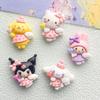 10/100PCS Cartoon Bright Face Love Angel DIY Cream Glue Resin Accessories Hair Clip Water Cup Materials Wholesale