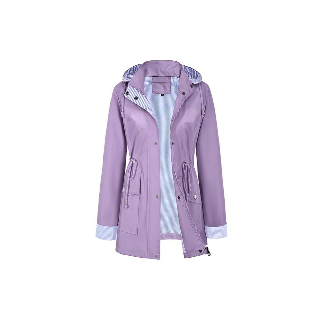 New Women's Jacket Casual Anti-splashing Jacket Women's Thin Medium and Long Trench Coat