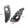 1 Pair Left Right Black Car Front Bumper Fog Light Grille Grill For Ford For Fiesta MK7 Zetec S / Sport 2012-2017 Fog Lamp