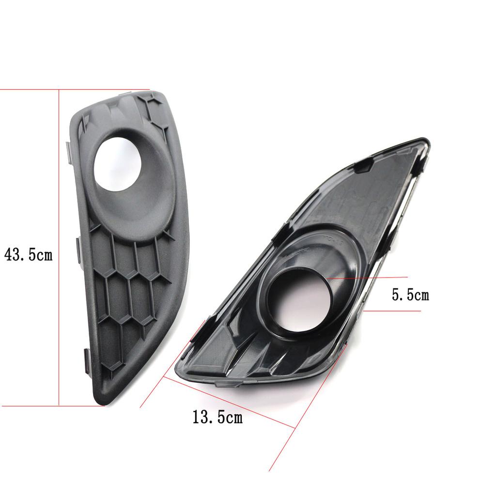 1 Pair Left Right Black Car Front Bumper Fog Light Grille Grill For Ford For Fiesta MK7 Zetec S / Sport 2012-2017 Fog Lamp