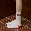 [Banana Sisters X OKTINA] Different Line Color Block Odd Socks 2 Colors