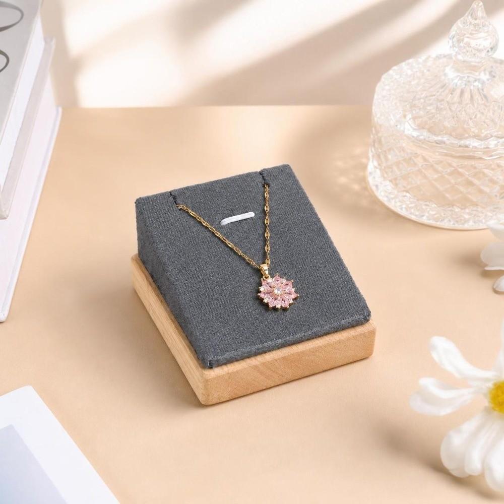 Pendant Display Necklace Display Stand Bamboo Material Jewelry Display Rack