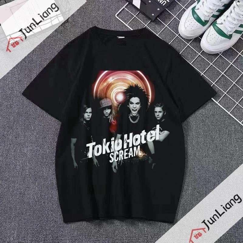 Italian Rock Band Tshirts for Women Maneskin Harajuku Streetwear Sportswear Man Kpop Goth Clothes Short Sleeved Tshirt Tops